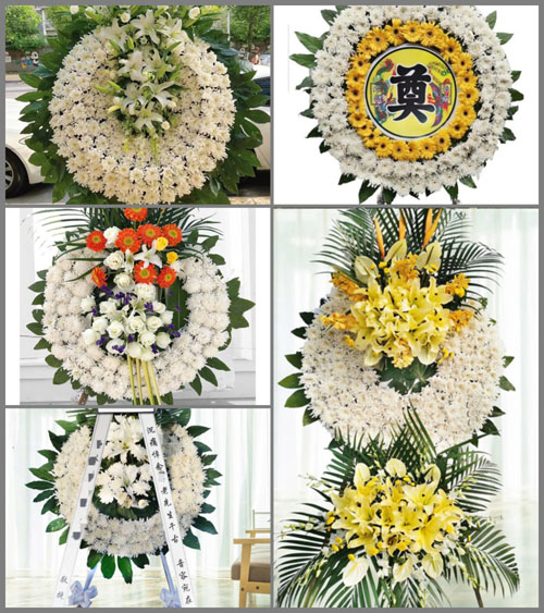 河南南阳社旗县桥头镇许庄村花圈速递